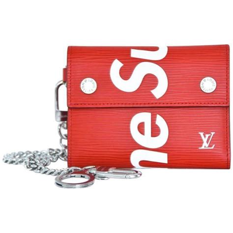 supreme louis vuitton chain wallet replica|louis vuitton x supreme cartera.